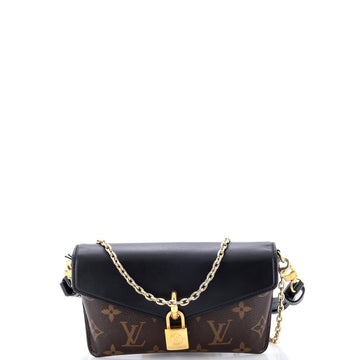 Padlock on Strap Handbag Monogram Canvas and Leather