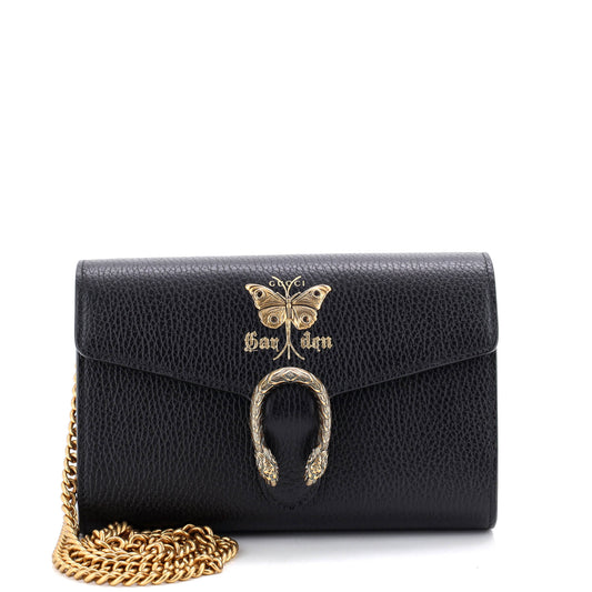 Gucci Garden Dionysus Chain Wallet Embellished Leather