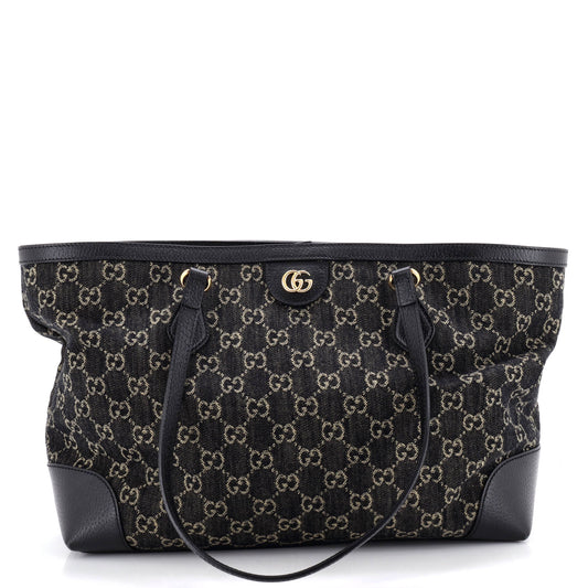 Gucci Ophidia Shopping Tote GG Denim Medium