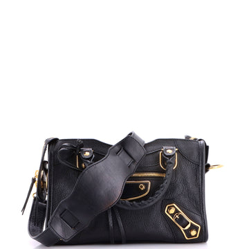 City Classic Metallic Edge Bag Leather Mini