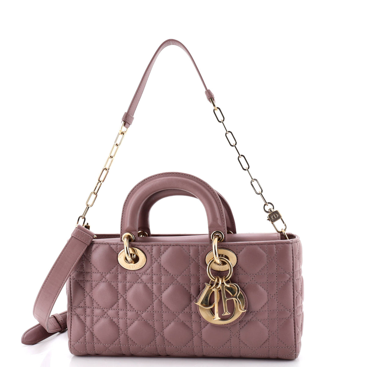 Christian Dior Lady D-Joy Bag Cannage Quilt Lambskin Medium