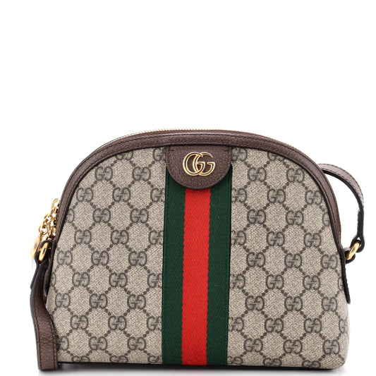Gucci Ophidia Dome Shoulder Bag GG Coated Canvas Small
