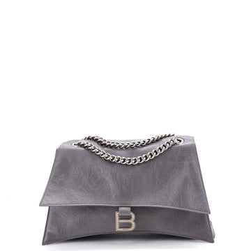 Crush Chain Flap Bag Leather Medium