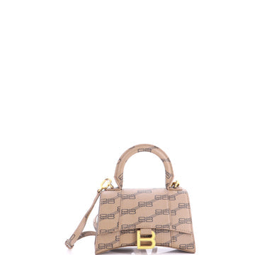 Hourglass Top Handle Bag BB Coated Canvas XS
