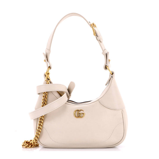 Gucci Aphrodite Zip Shoulder Bag Leather Small