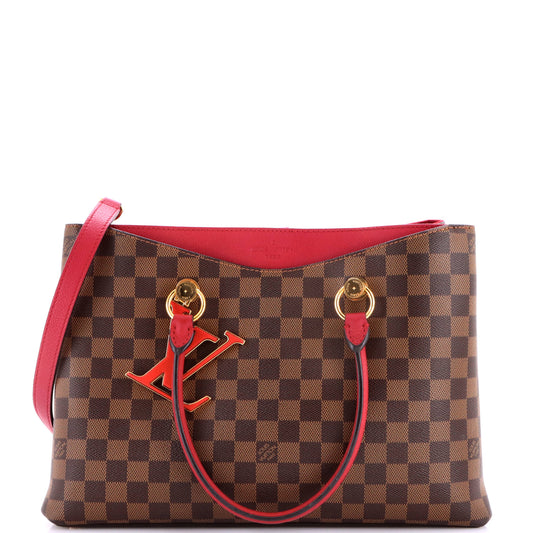 Louis Vuitton LV Riverside Handbag Damier with Leather
