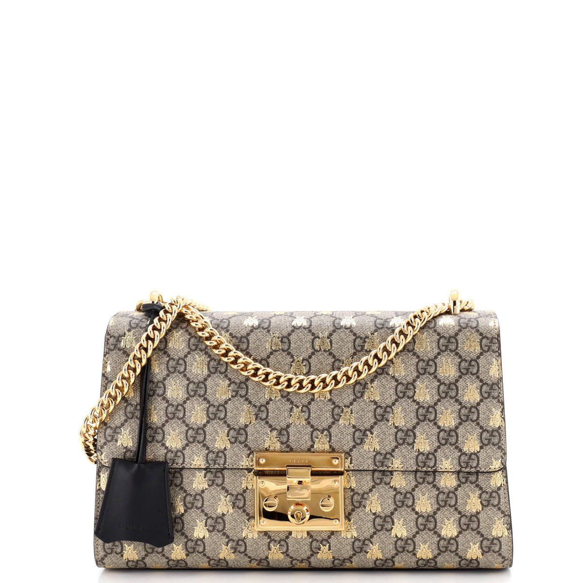 Gucci Padlock Shoulder Bag Printed GG Coated Canvas Medium