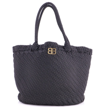 Shoelace Tote Woven Fabric Large