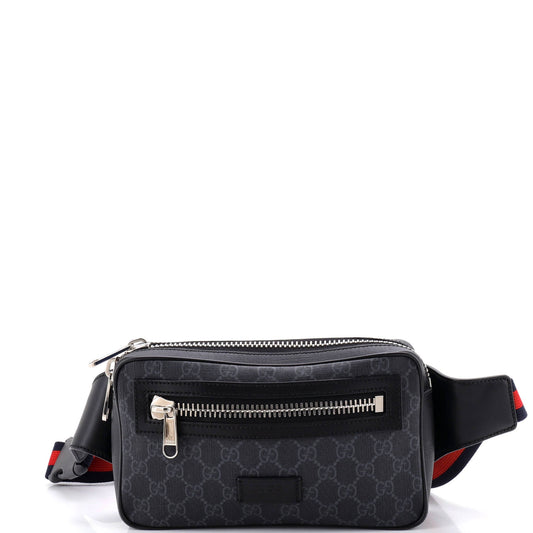 Gucci Soft Zip Belt Bag GG Coated Canvas Small