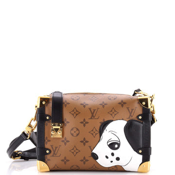Side Trunk Handbag Limited Edition Sun Yitian Reverse Monogram Canvas MM