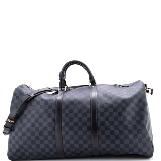 Louis Vuitton Keepall Bandouliere Bag Damier Cobalt 55