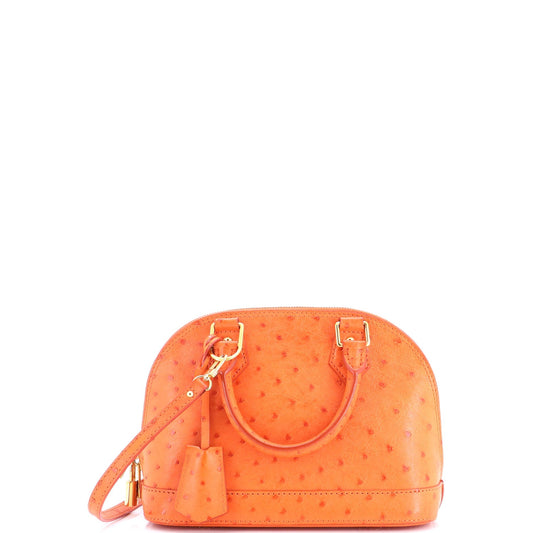 Louis Vuitton Alma Handbag Ostrich BB