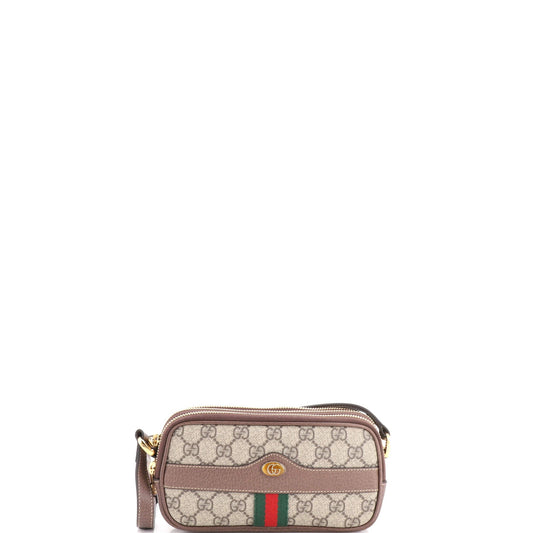 Gucci Ophidia Crossbody Bag GG Coated Canvas Mini