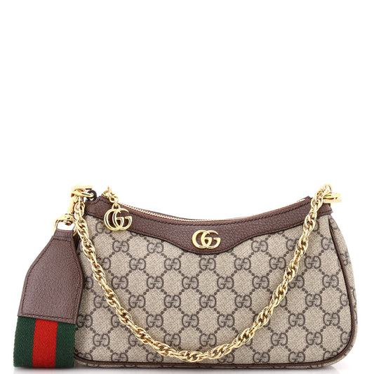 Gucci Ophidia Charm Shoulder Bag GG Coated Canvas Small
