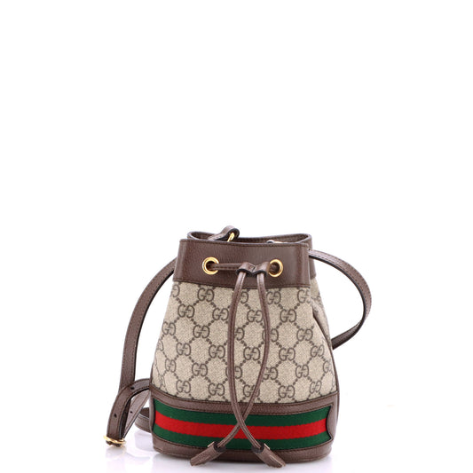 Gucci Ophidia Bucket Bag GG Coated Canvas Mini
