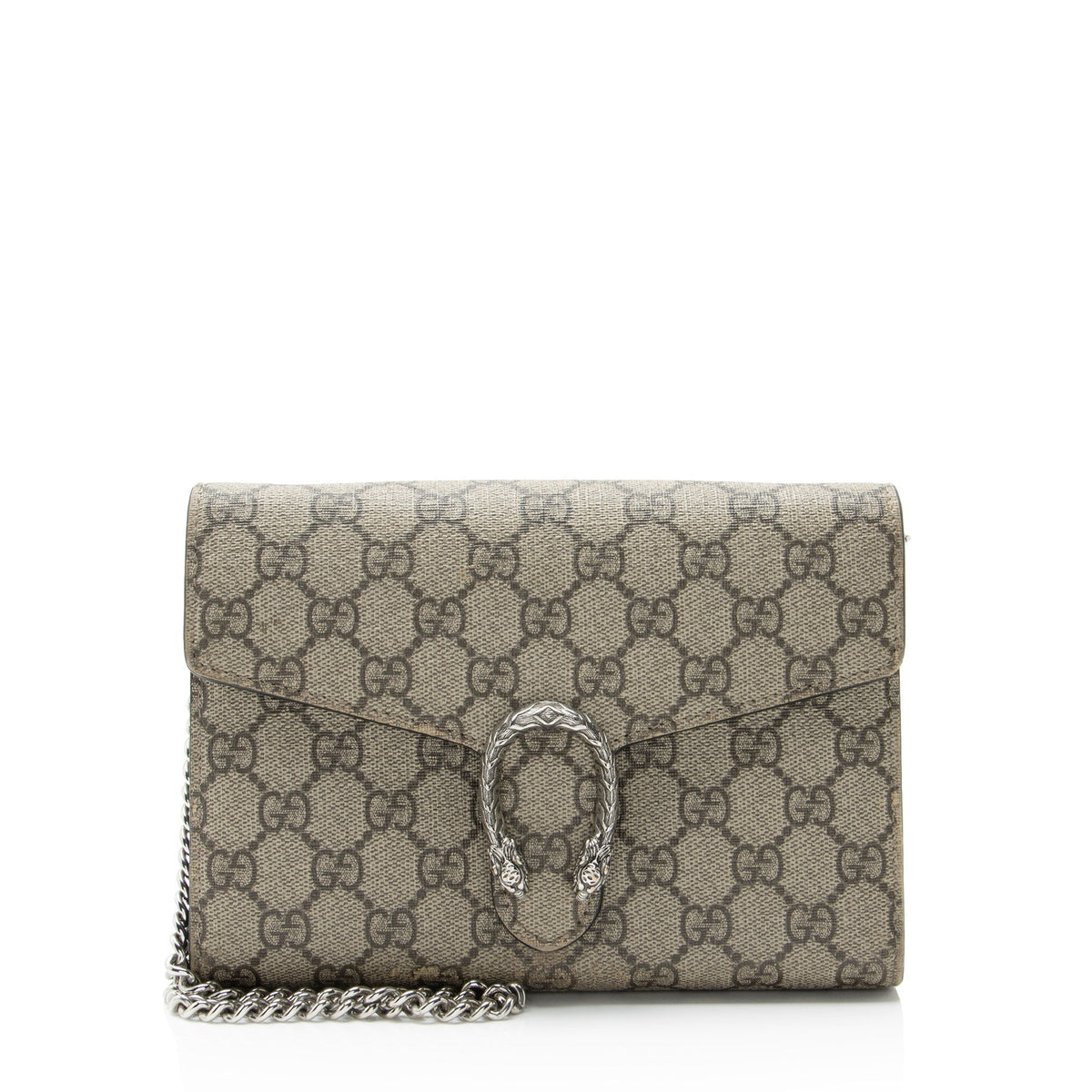 Gucci Dionysus Chain Wallet GG Coated Canvas Small