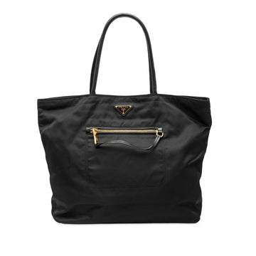 Prada Convertible Front Pocket Tote Tessuto Medium