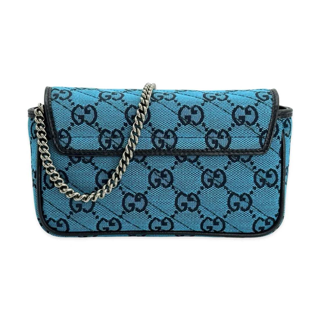 GUCCI  GG Canvas Super Mini Marmont Shoulder Bag