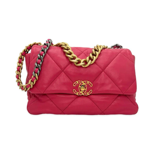 CHANEL  Quilted Lambskin Medium 19