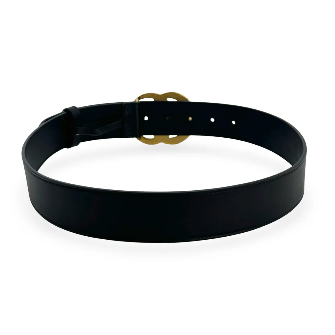 GUCCI- Leather GG Marmont Wide Belt