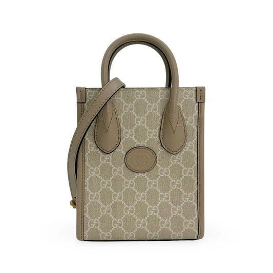 GUCCI  GG Supreme Interlocking G Mini Tote