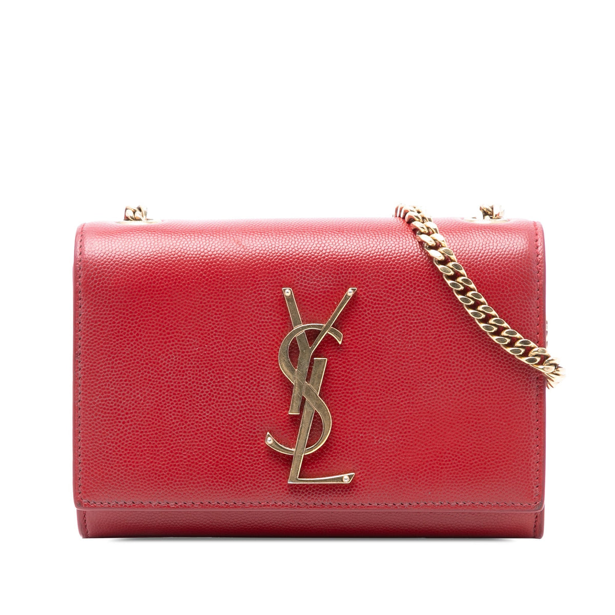 Saint Laurent Classic Monogram Crossbody Bag Grainy Leather Small
