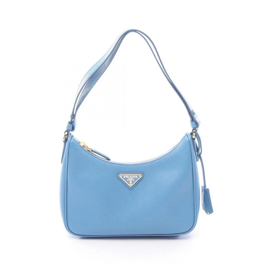 Prada Adjustable Handle Zip Hobo Saffiano Leather Mini