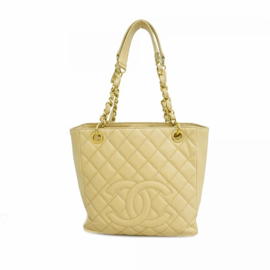 Chanel Petite Shopping Tote Quilted Caviar