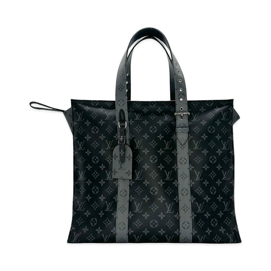 LOUIS VUITTON  Monogram Eclipse Cabas Zippe GM Luggage Tote