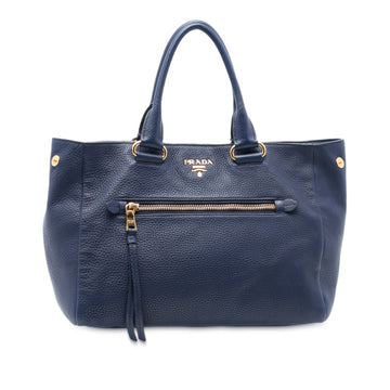 Prada Front Pocket Convertible Tote Vitello Daino Medium