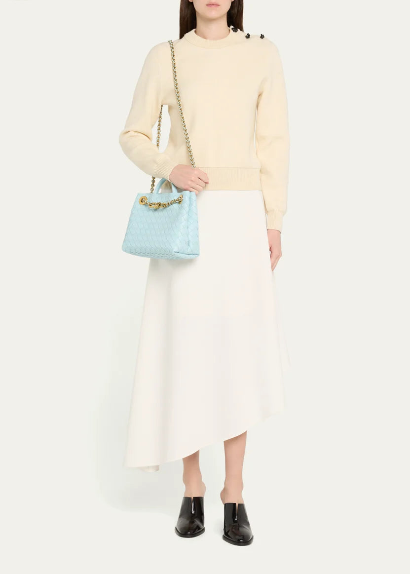 Bottega Veneta Small Andiamo Shoulder Bag with Chain Strap