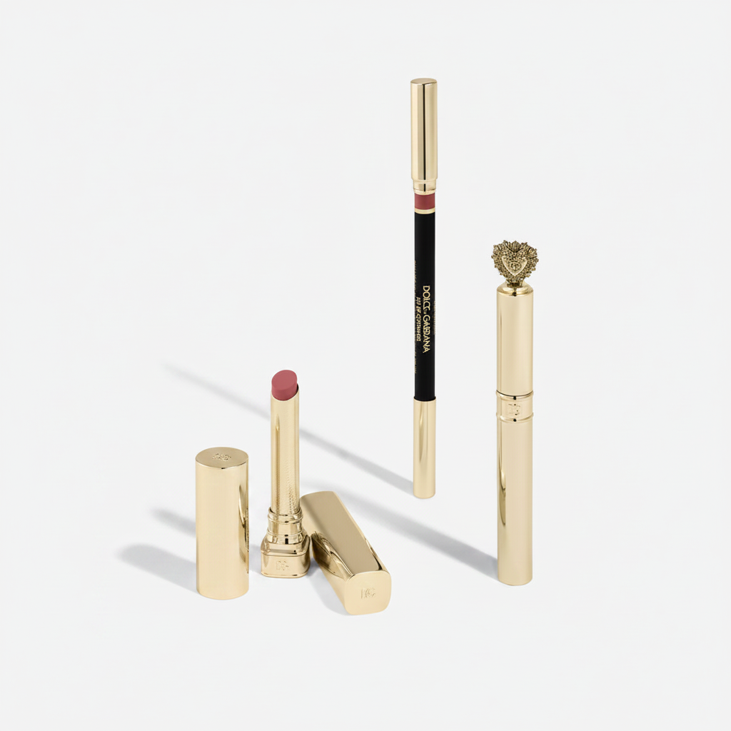 Lip Devotion Set Flat Lay White Background