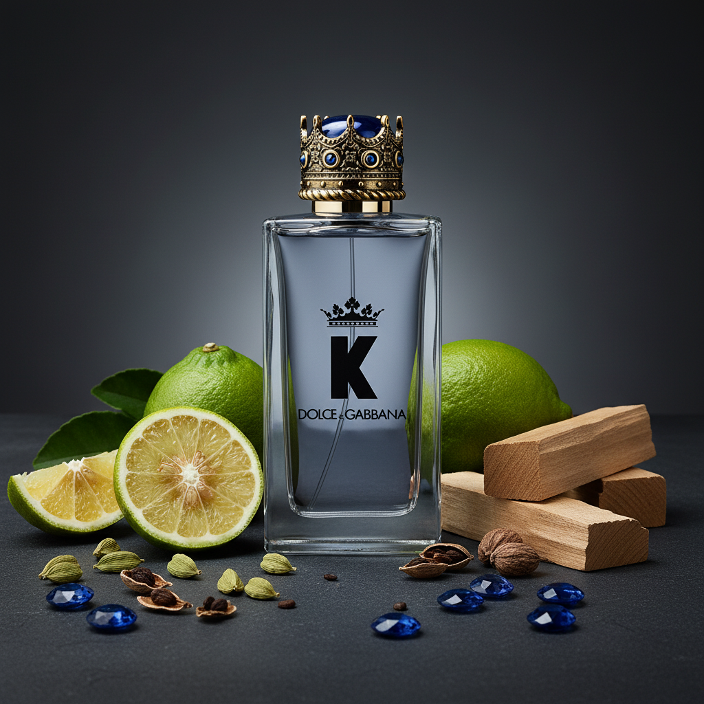 K by Dolce & Gabbana EDT with bergamot cardamom and sapphire crystals