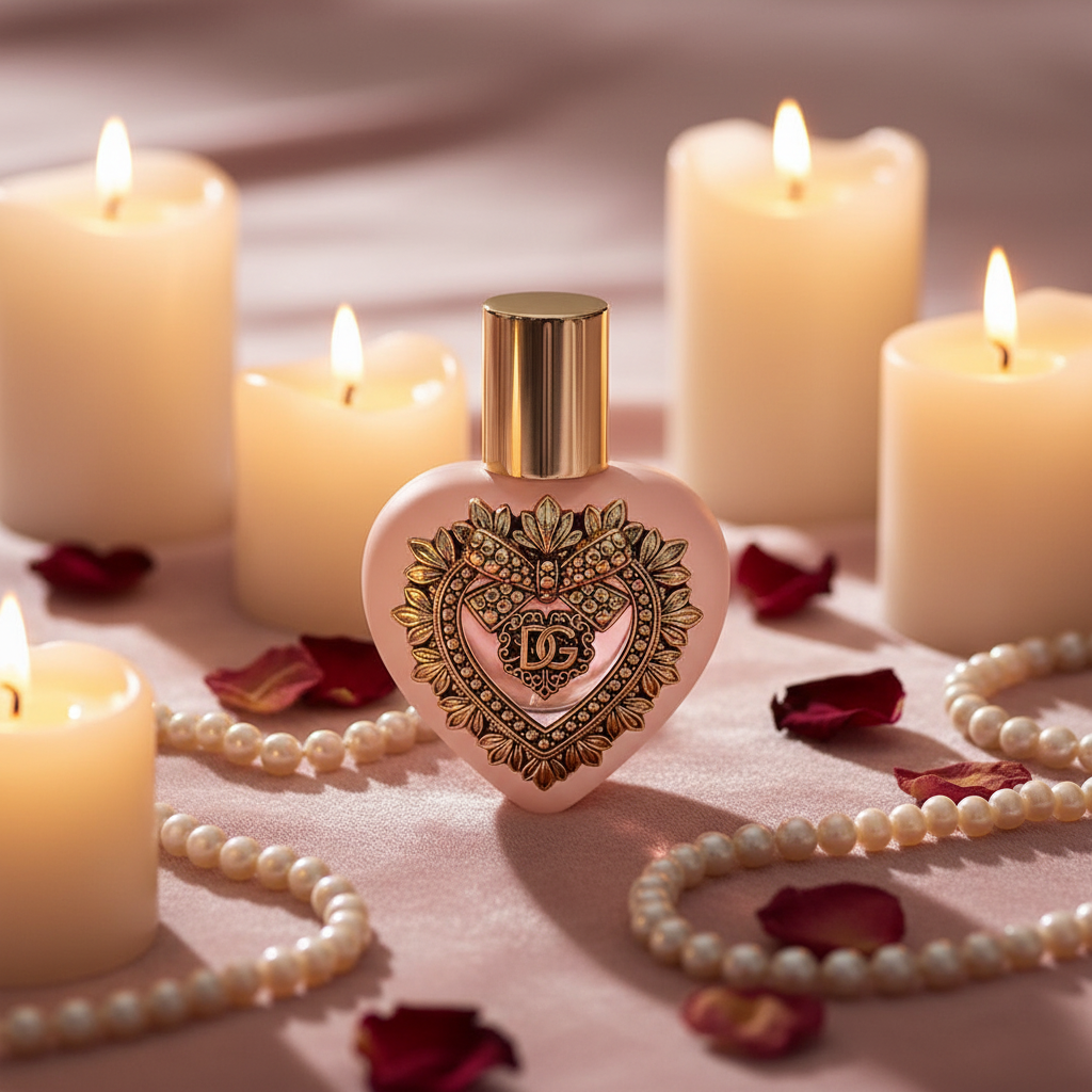 Devotion Heart Candlelight Velvet Styling