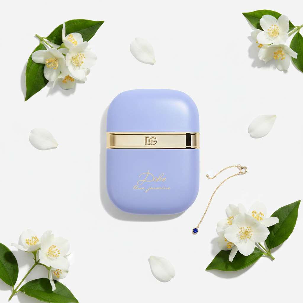 Dolce Blue Jasmine Compact Flat Lay