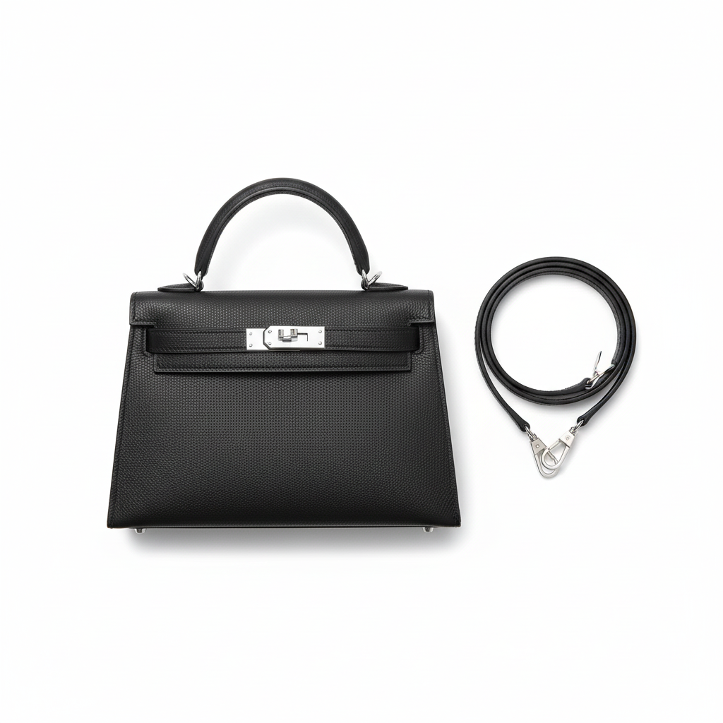 Mini Kelly II Black - Flat Lay